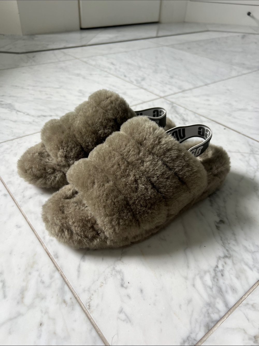 UGG Women’s Fluff Yeah Slide in Burnt Olive